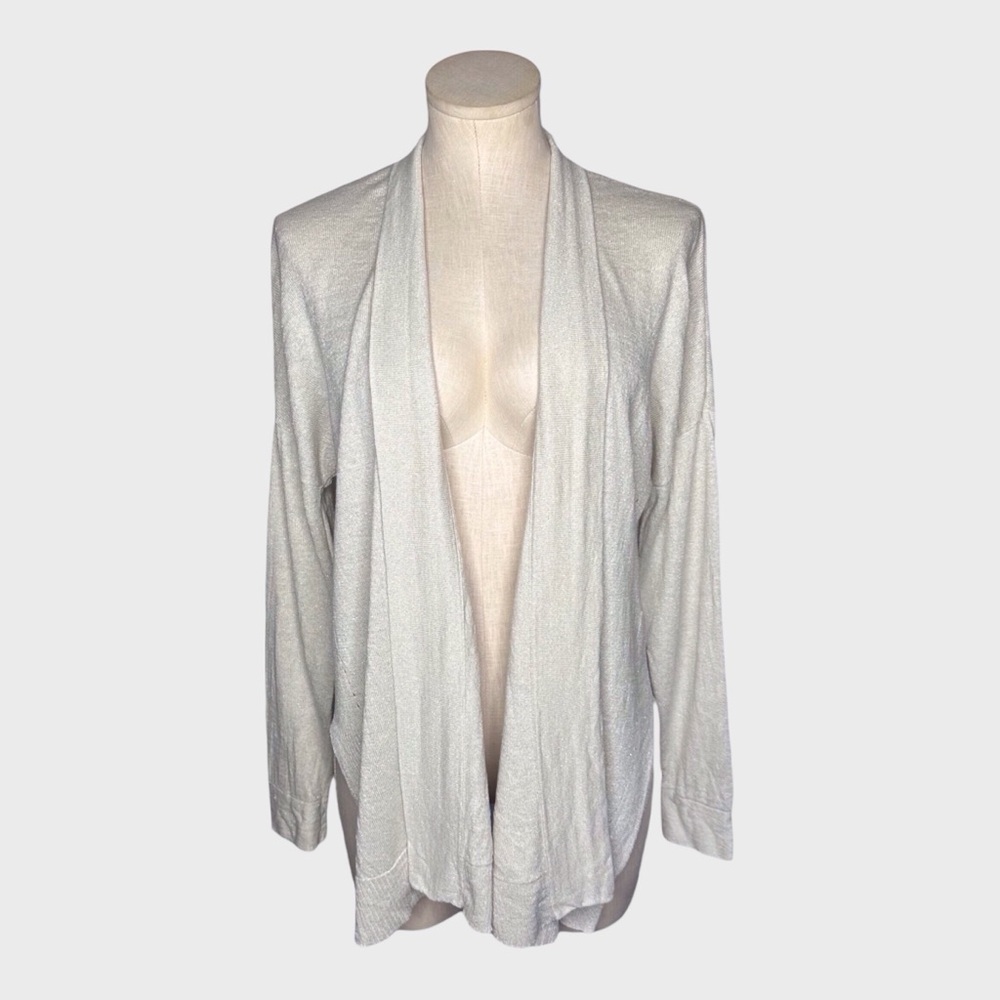 Lilly Pulitzer Melly Metallic Open Front Cardigan
